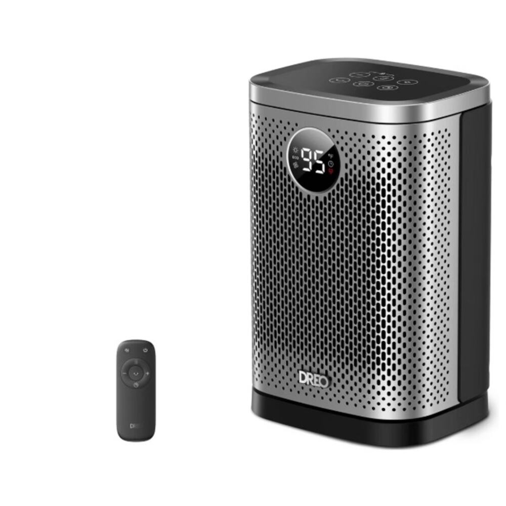 Dreo 1500W Atom Core Portable Oscillating Ceramic Space Heater  distressed box